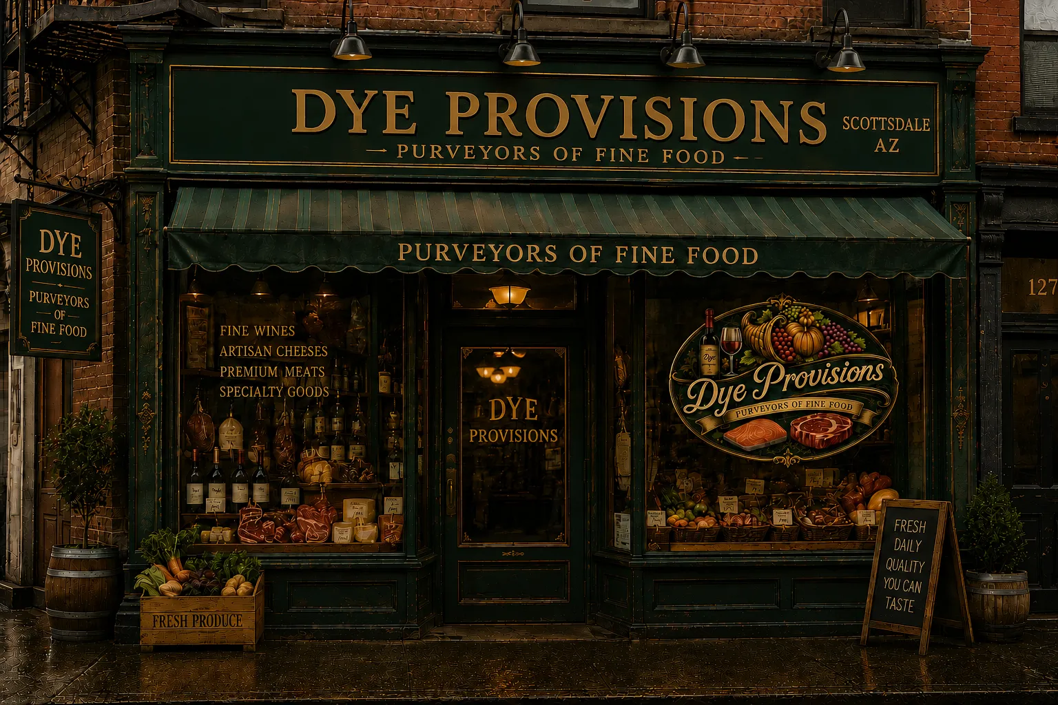 Dye Provisions storefront