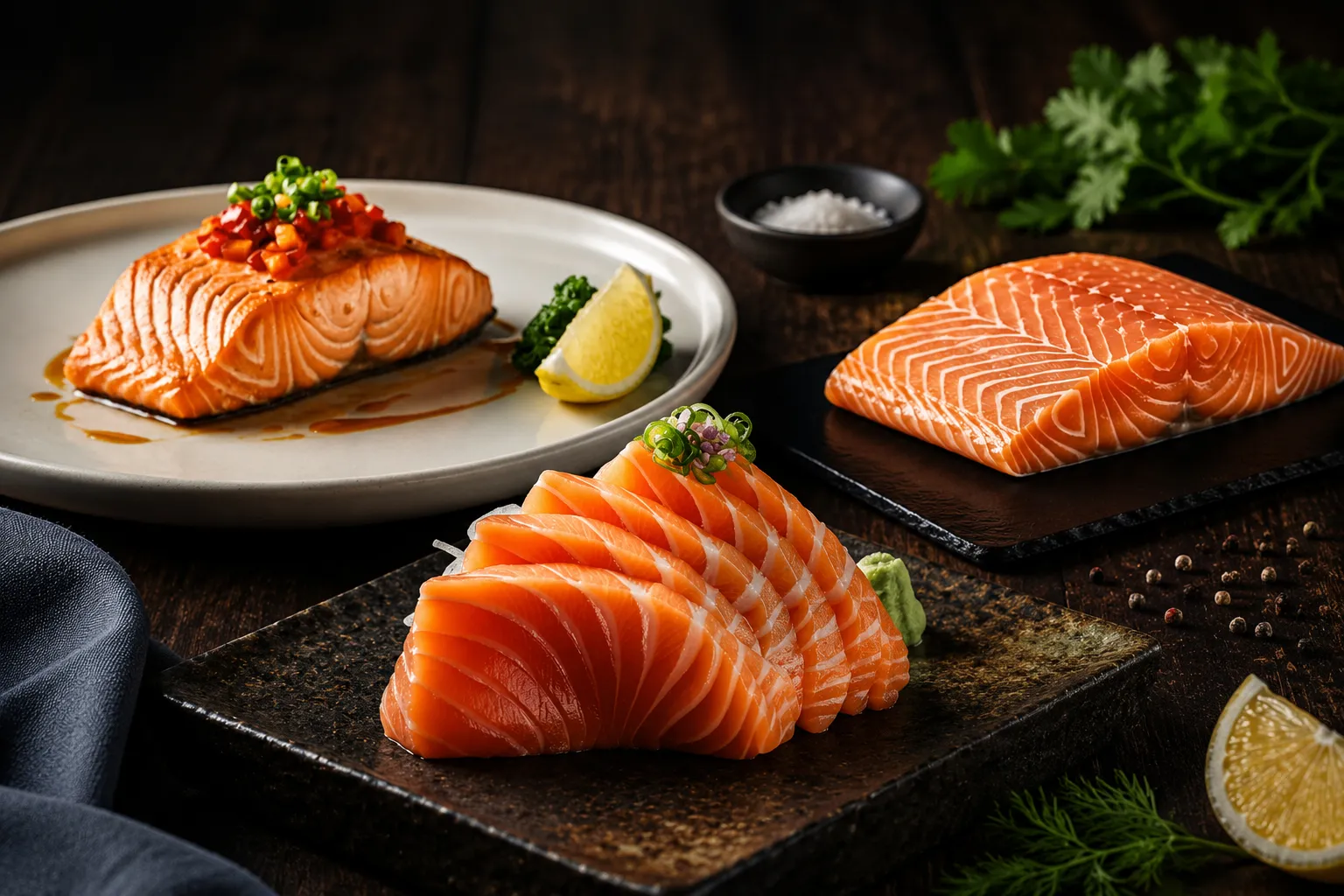 Premium seafood and proteins