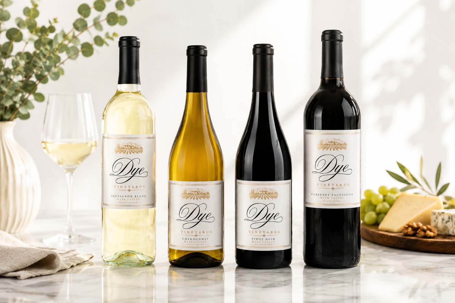 Dye Vineyards — Sauvignon Blanc, Chardonnay, Pinot Noir, Cabernet Sauvignon