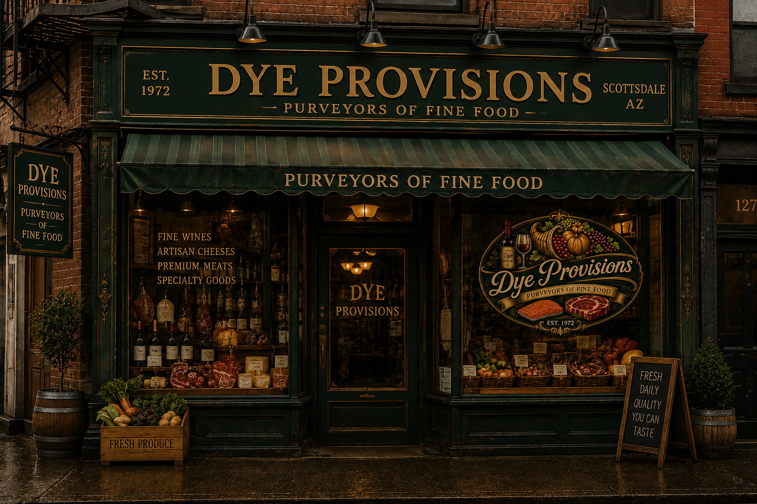 Dye Provisions storefront